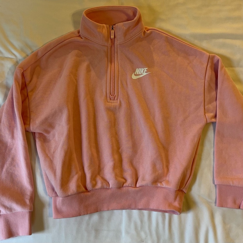 Nike Pink Quarter-Zip Pullover